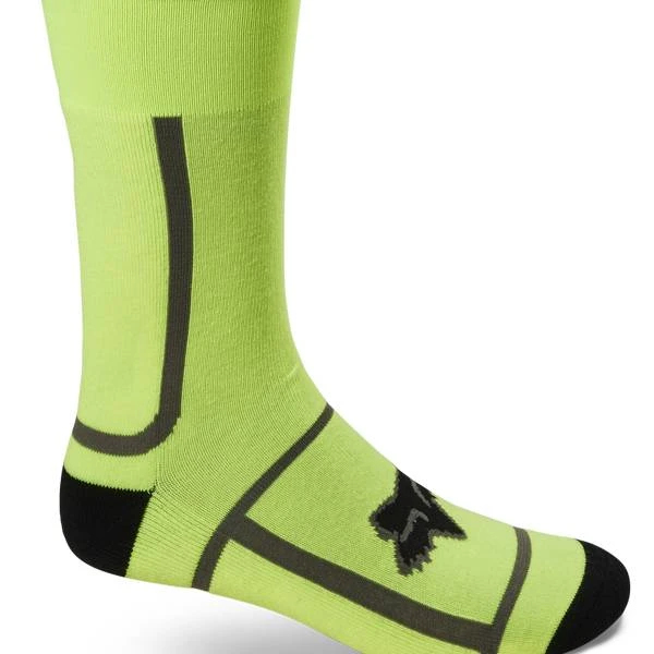 Fox Racing Flexair Flo Yellow Knee Brace Socks - Image 4