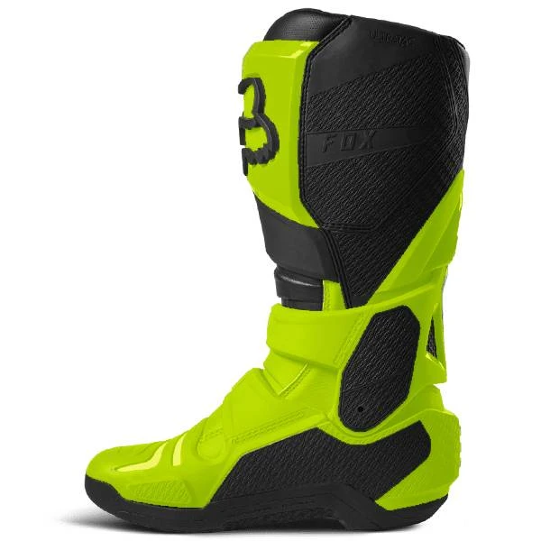 Fox Racing Fluo Yellow Instinct 2.0 Motocross Boots - Image 4