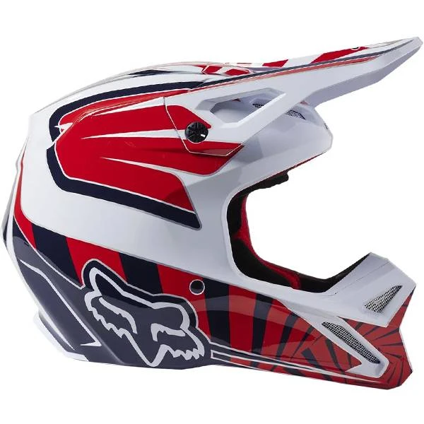 Fox Racing Kids V1 Carmichael GOAT LE Red Helmet - Image 4