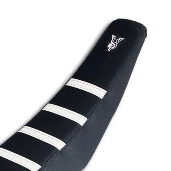 Guts Racing KTM Black White Rib Seat Cover - Image 4