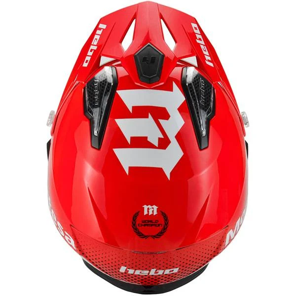 Hebo Zone 5 Montesa Classic Red Trials Helmet - Image 4