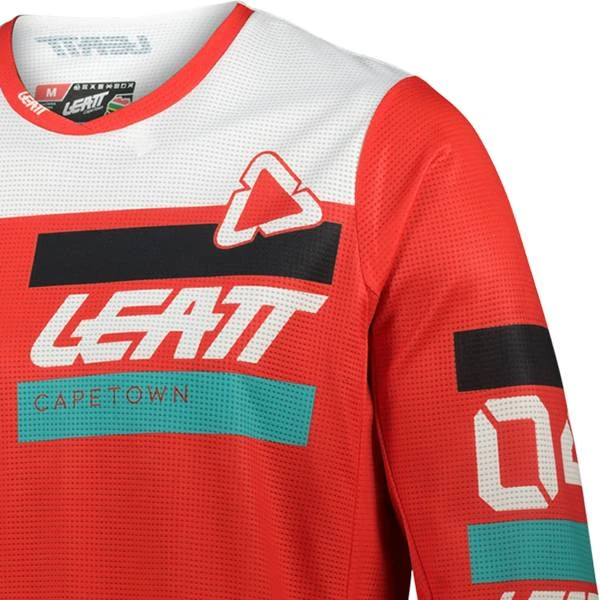 Leatt Kids Ride 3.5 Red Motocross Jersey - Image 4