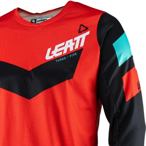 Leatt Kids 3.5 Ride Red Motocross Kit Combo - Image 4