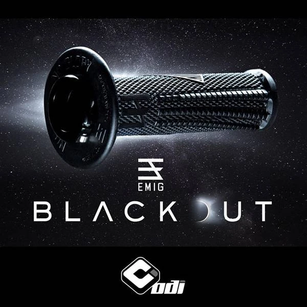 ODI EMIG Pro V2 Lock On Blackout Motocross Grips - Image 4
