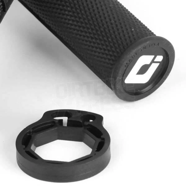 ODI Half-Waffle Lock On Flo Yellow Motocross Grips - Image 4