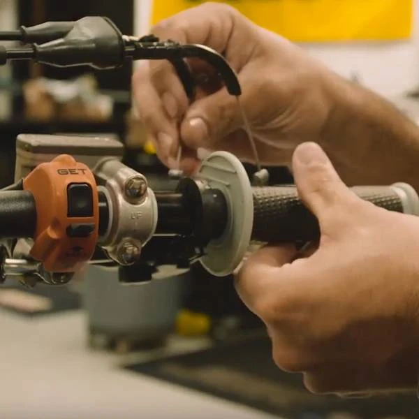 Pro Taper Clamp On Blue Grey Pillow Top Grips - Image 4