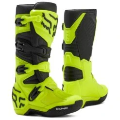 Fox Racing Youth Comp Flo Yellow Motocross Boots