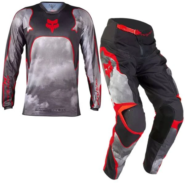Fox Racing Youth 180 Atlas Grey Red Kit Combo