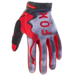 Fox Racing 180 Atlas Grey Red Gloves
