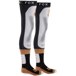 Fox Racing Flexair Black White Knee Brace Socks