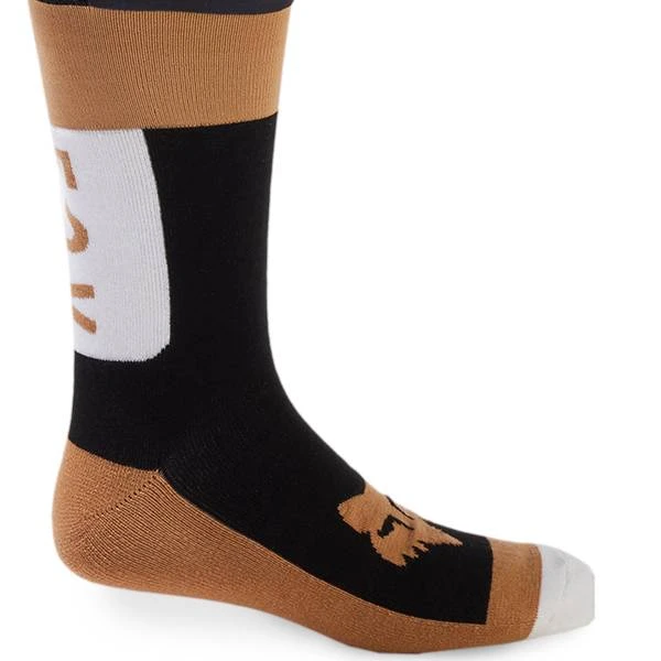 Fox Racing Flexair Black White Knee Brace Socks - Image 2
