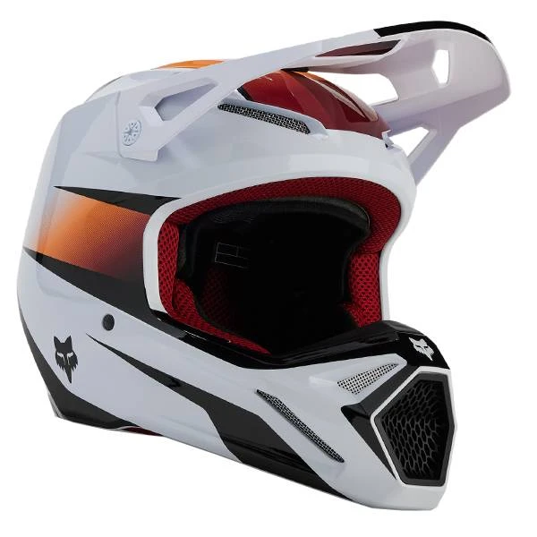 Fox Racing Kids V1 Flora White Black Helmet