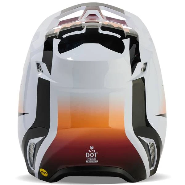 Fox Racing Kids V1 Flora White Black Helmet - Image 4