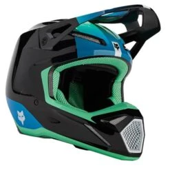 Fox Racing Kids V1 Ballast Black Blue Helmet