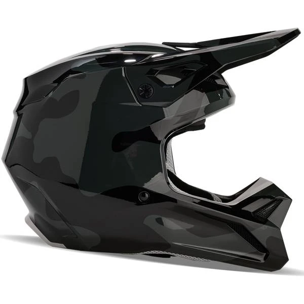 Fox Racing V1 BNKR Black Camo MIPS Motocross Helmet - Image 4
