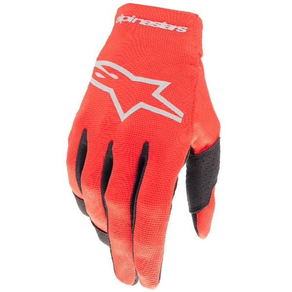 Alpinestars Kids Radar Mars Silver Red Gloves