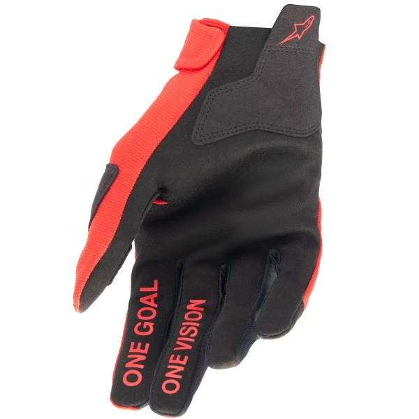 Alpinestars Kids Radar Mars Silver Red Gloves - Image 4
