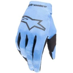 Alpinestars Kids Radar Light Blue Black Gloves