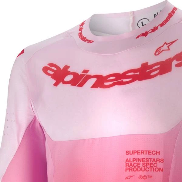 Alpinestars SuperTech Dade Red Berry Lilac Jersey - Image 2