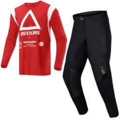 Alpinestars Techdura Bright Red Black Enduro Kit Combo