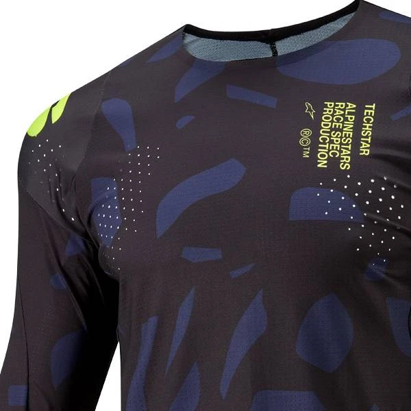 Alpinestars Techstar Rantera Black Navy Yellow Fluo Jersey - Image 2