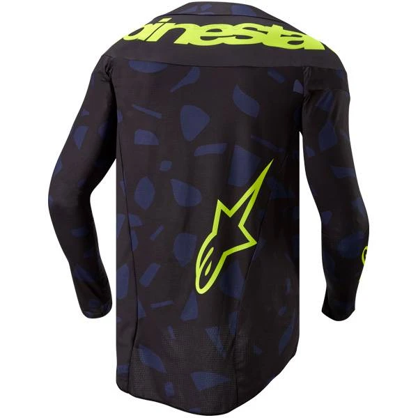 Alpinestars Techstar Rantera Black Navy Yellow Fluo Jersey - Image 3