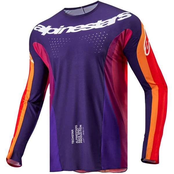 Alpinestars Techstar Pneuma Deep Purple Orange Deep Blue Jersey