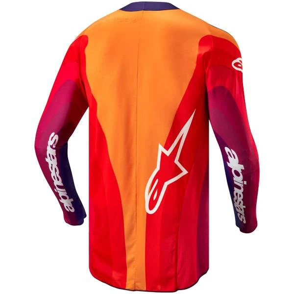 Alpinestars Techstar Pneuma Deep Purple Orange Deep Blue Jersey - Image 3