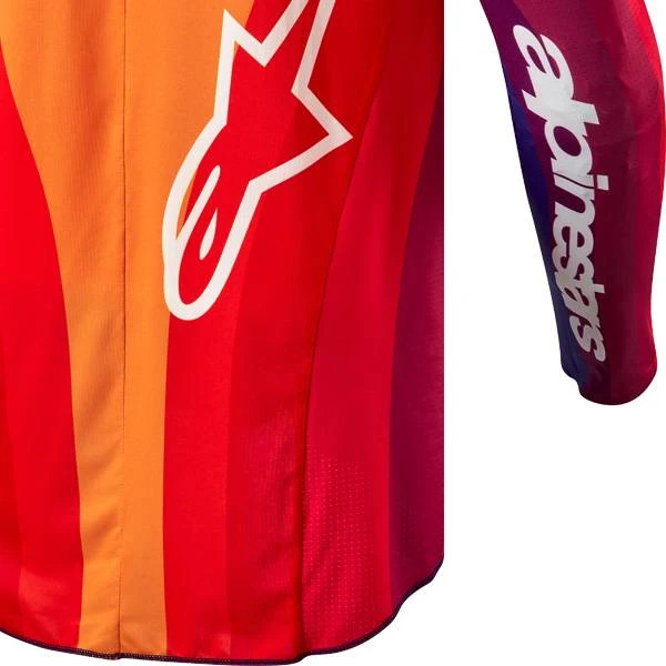 Alpinestars Techstar Pneuma Deep Purple Orange Deep Blue Jersey - Image 4