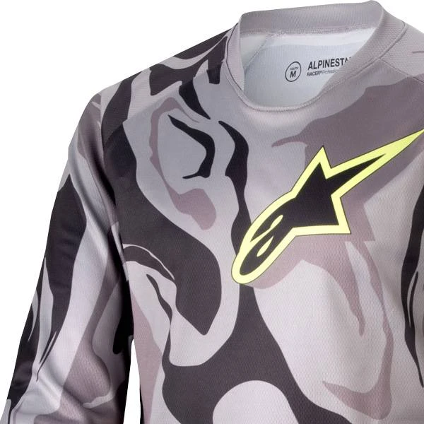 Alpinestars Kids Racer Tactical Cast Grey Camo Magnet Jersey - Image 2