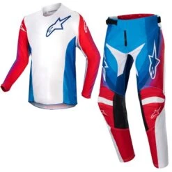 Alpinestars Kids Racer Pneuma Blue Mars Red White Kit Combo