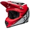 Bell Moto 9S Flex Rail Red White Helmet