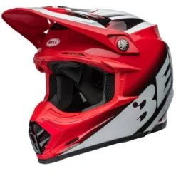 Bell Moto 9S Flex Rail Red White Helmet