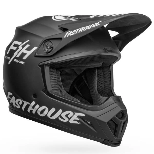 Bell MX9 MIPS Fasthouse Prospect Matte Black White Helmet - Image 3