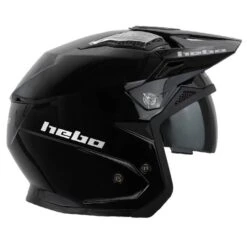 Hebo Zone 5 Mono Colour Black Trials Helmet