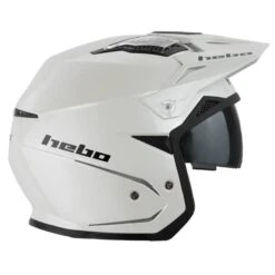 Hebo Zone 5 Mono Colour White Trials Helmet