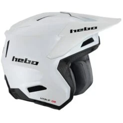 Hebo Zone Pro Monocolour White Trials Helmet