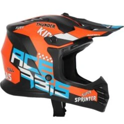 Acerbis Kids Profile Junior Black Orange Matt Helmet