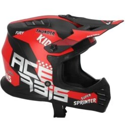 Acerbis Kids Profile Junior Black Red Matt Helmet