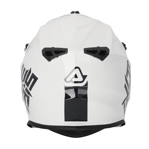 Acerbis Linear Solid White Glossy Motocross Helmet - Image 4