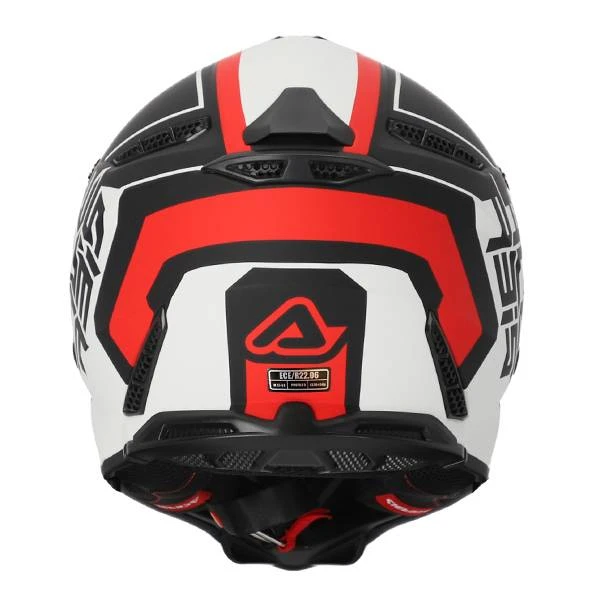 Acerbis Profile 5 White Red Matt Motocross Helmet - Image 4