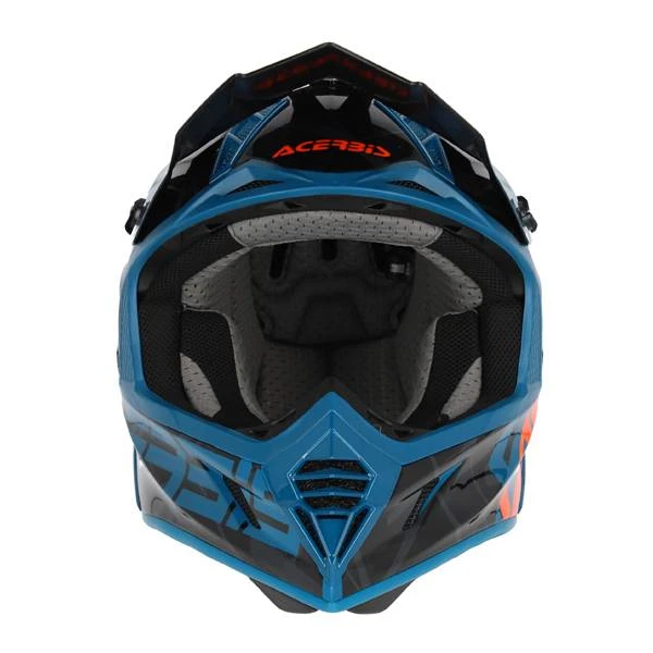 Acerbis X-Track Black Green Glossy Motocross Helmet - Image 2