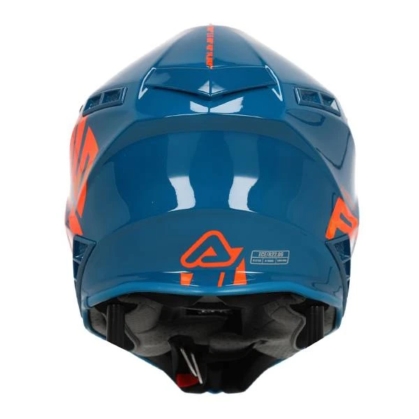 Acerbis X-Track Black Green Glossy Motocross Helmet - Image 4