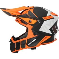 Acerbis X-Track Black Orange Fluo Matt Motocross Helmet
