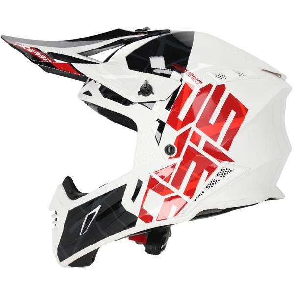 Acerbis X-Track Black White Glossy Motocross Helmet