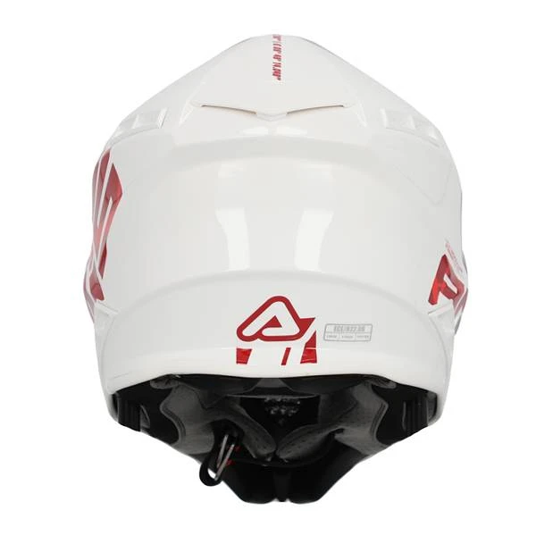 Acerbis X-Track Black White Glossy Motocross Helmet - Image 4