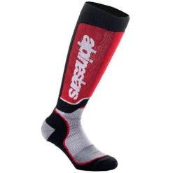 Alpinestars Plus Kids Black Grey Red MX Socks