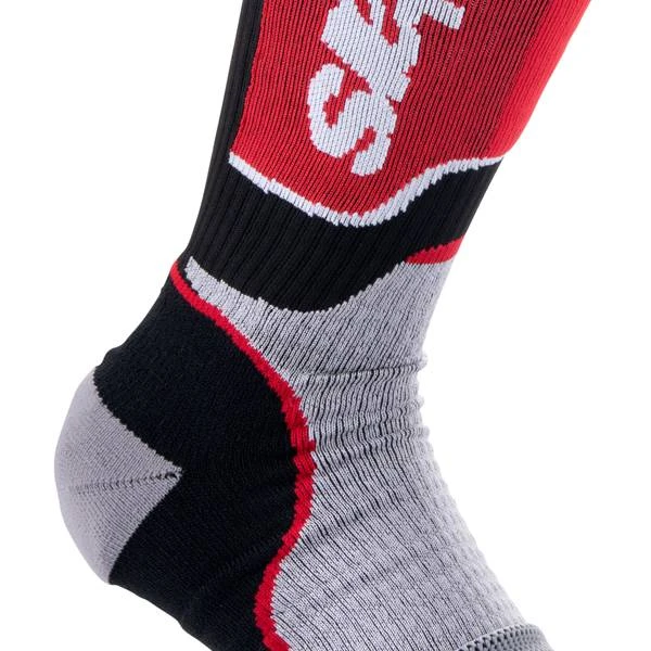 Alpinestars Plus Black Grey Red MX Socks - Image 3