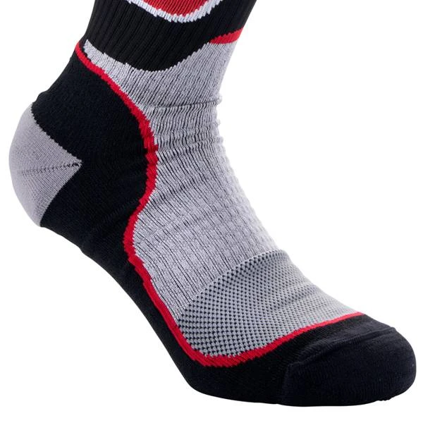 Alpinestars Plus Black Grey Red MX Socks - Image 4