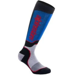 Alpinestars Plus Kids Black White Royal Blue MX Socks
